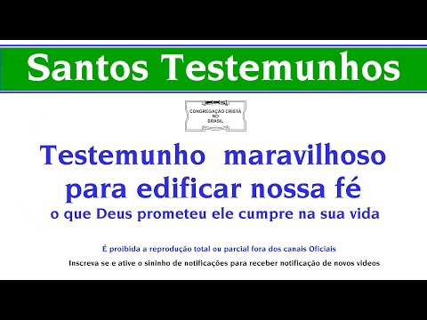 Testemunho para edificar sua Fé