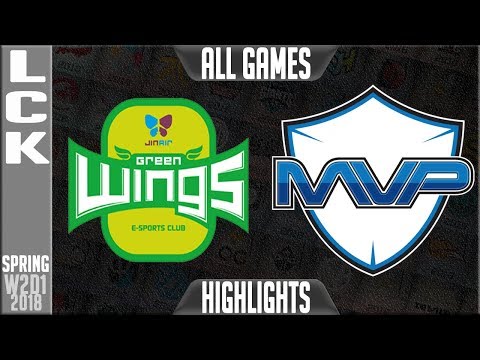 JAG vs MVP Highlights ALL GAMES | LCK Spring 2018 S8 W2D2 | Jin Air Greenwings vs MVP Highlights