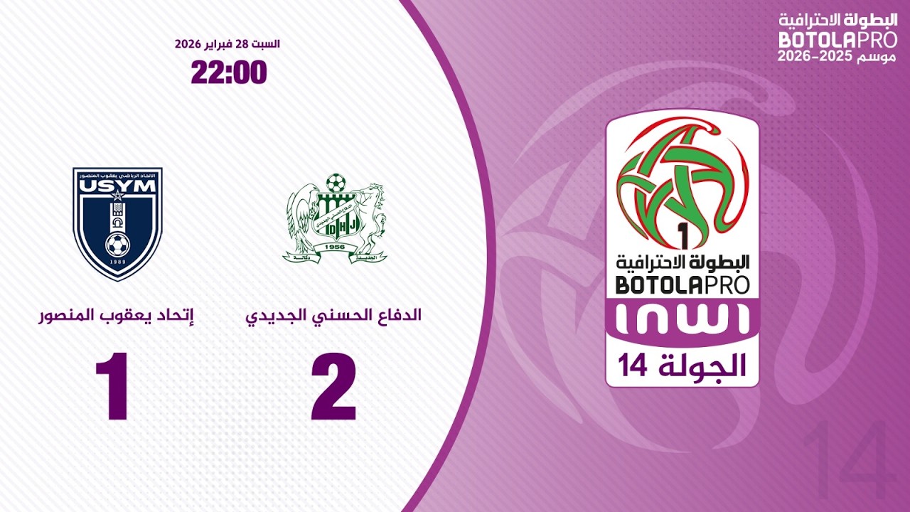 Difaâ Hassani El Jadidi vs Union Sportive Yacoub El Mansour Highlights