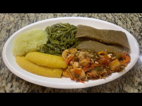 How to make Ducana & Saltfish: Antigua & Barbuda 🇦🇬 Caribbean Food #MyAntiguanKitchen
