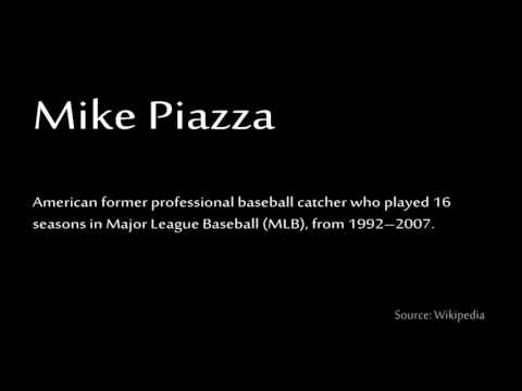 How to pronounce - Mike Piazza