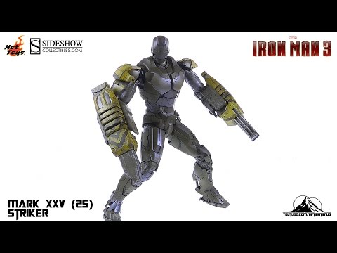 Hot Toys Iron Man 3 Mark XXV (25) "Striker" Video Review