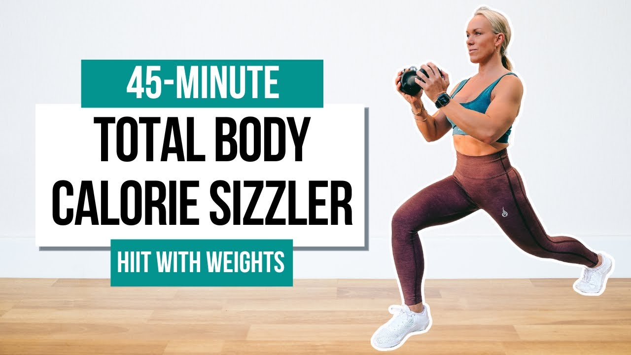 40 MIN TOTAL BODY CALORIE SIZZLER | 40-30-20 HIIT with Dumbbells