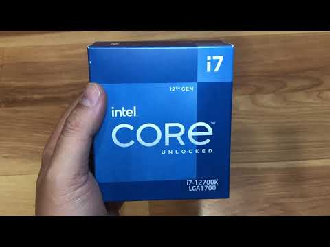 Intel Core i7 12700K 12th Generation Unlocked CPU Unboxing Video