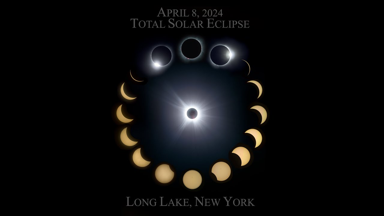 April 8 2024 Total Solar Eclipse at Long Lake, NY