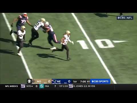Rigged NFL Mac Jones Tyrann Mathieu Pick 6 New Orleans Saints Vs New England Patriots Highlights