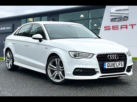 Used Audi A3 Saloon Sport 1.6TDI 110PS in Ibis White - GU16LFS - Crewe SEAT
