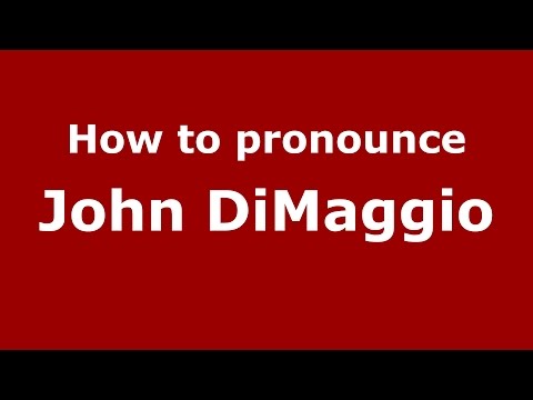How to pronounce John DiMaggio (American English/US) - PronounceNames.com