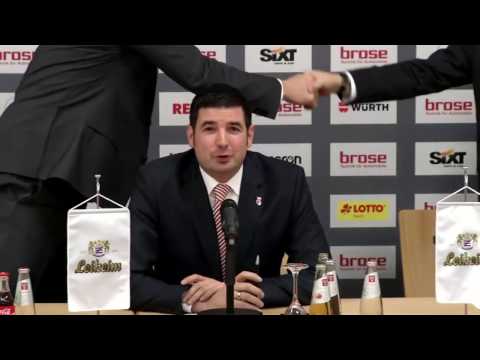 Pressekonferenz Brose Bamberg vs. Basketball Löwen Braunschweig 95:75