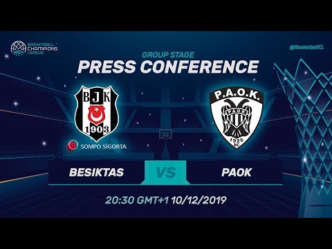 Besiktas Sompo Sigorta v PAOK - Press Conference - Basketball Champions League 2019-20