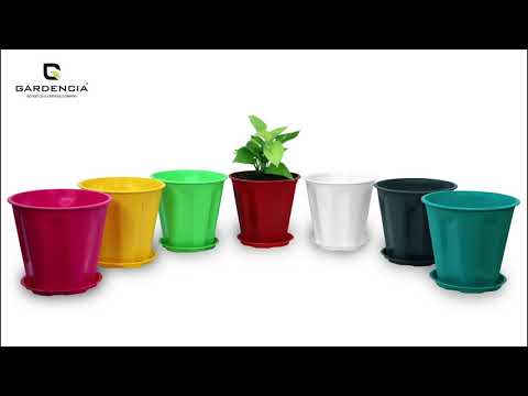 Round polypropylene plastic nursery pot, for many usage