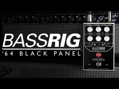 Origin Effects BASSRIG '64 Black Panel Bass Preamp Effects Pedal image 2