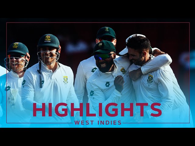 Maharaj Stars With Spin | Extended Highlights | West Indies v South Africa | 2nd Test Day 3