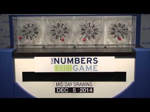 Midday Numbers Game Drawing: Friday, December 5, 2014
