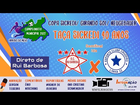 Semifinal: Rui Barbosa x Cruzeiro - Ao vivo