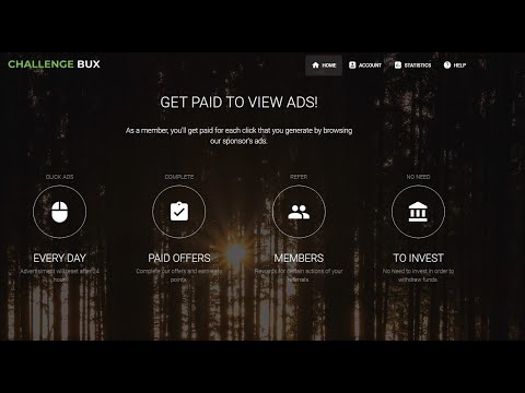 Без вложений  ChallengeBux, GET PAID TO VIEW ADS! вывод от $0,10