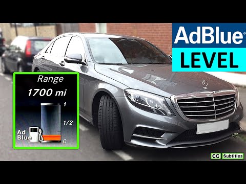 How to check AdBlue level on Mercedes S-Class 2016