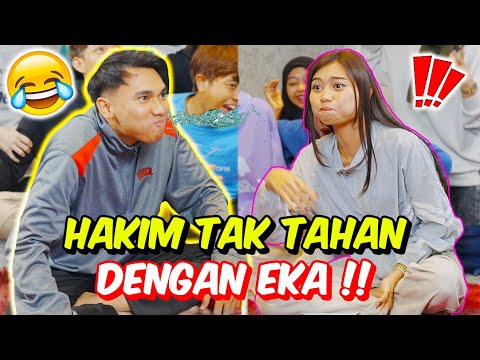 HAKIM TAK TAHAN DENGAN EKA !! - TERSEMBUR AIR HABIS !!