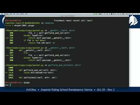 SF18EU - 05: Handcrafted Packets: build network packets with Scapy (Uli Heilmeier)