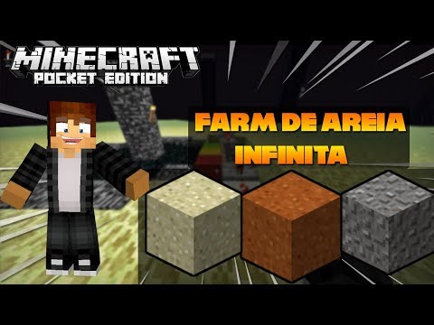 COMO FAZER UMA FARM DE AREIA, CONCRETO, BIGORNA 100% AUTOMÁTICA - MINECRAFT PE 1.2.9