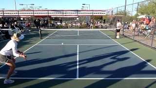 Pickleball 2013 Nationals USAPA Womens Singles Opne GOLD video by Valenti Sports
