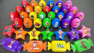 PAW Patrol Colorful Slime Mixing! Relaxing ASMR with Chase and Marshall,...Satisfying ASMR Video
