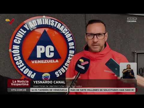#EnVideo📹 | Autoridades de Protección Civil se mantienen desplegadas en el estado Táchira.