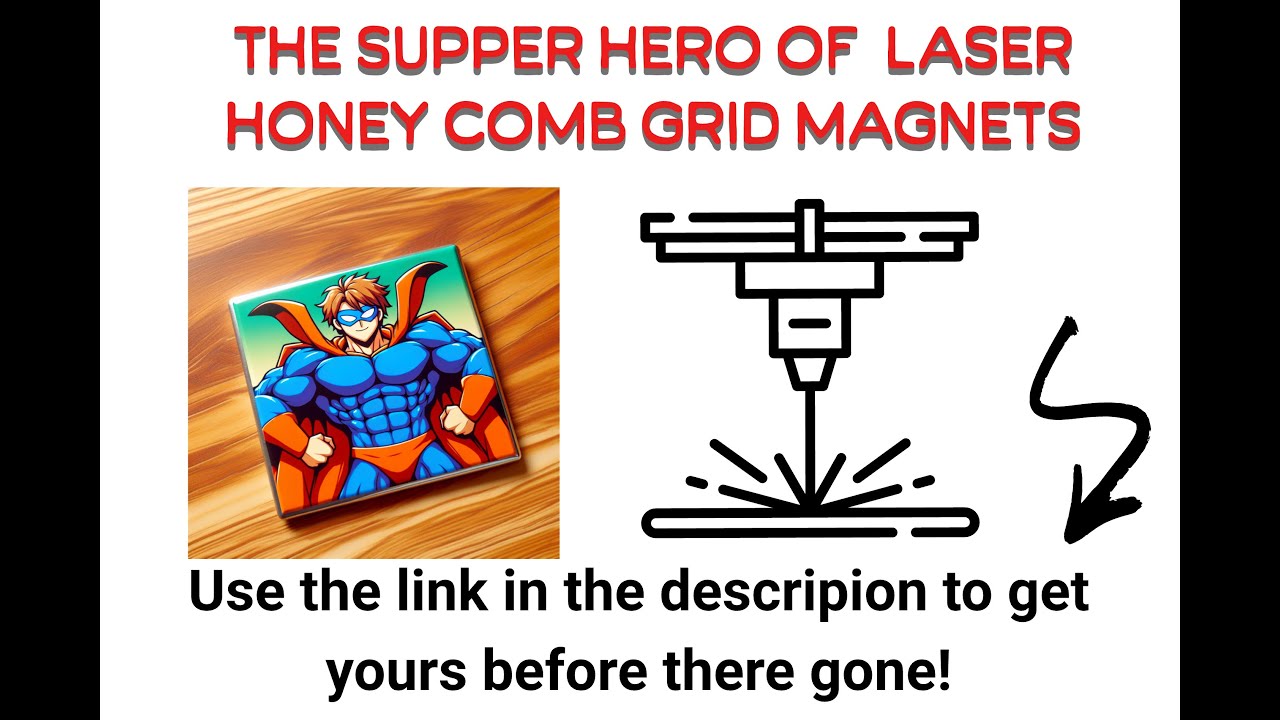 The Super Hero of All Laser Honey Comb Grid Magnets get yours now while they last!