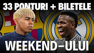 33 de ponturi + Biletele weekendului! Faci pariu #422