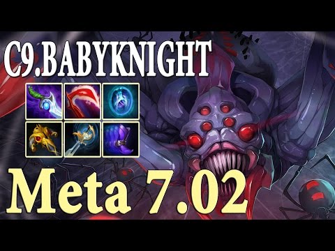 C9.BabyKnight [Broodmother] – WTF 3 Man Gank Me – New Meta 7.02 Dota