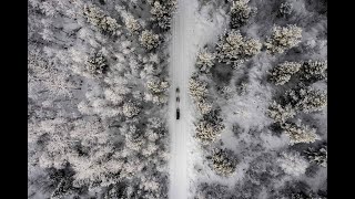 preview picture of video 'Dog Sledding Aerial View by Drone - 4K Footage - Tromso, Norway'