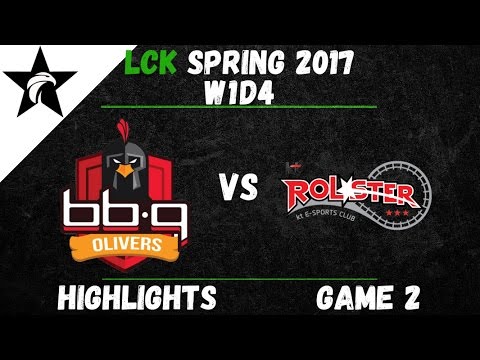 BBQ vs KT Highlights Game 2 LCK Spring W1D4 2017 bbq Olivers vs KT Rolster