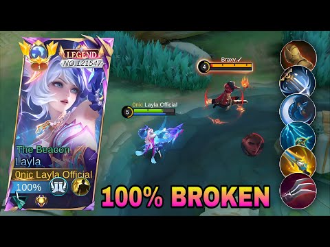 GLOBAL LAYLA NEW ABNORMAL BURST CRIT DAMAGE BUILD!🔥 (must try) LAYLA BEST 1 HIT BUILD 2026!!