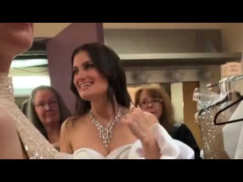 Idina Menzel and Carmen Sarahi after ‘ Into The Unknown’ Oscars performance 2020