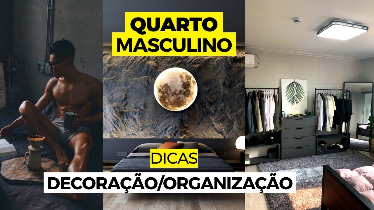 15 DICAS DE DECORAÇÃO E ORGANIZAÇÃO PARA QUARTO MASCULINO