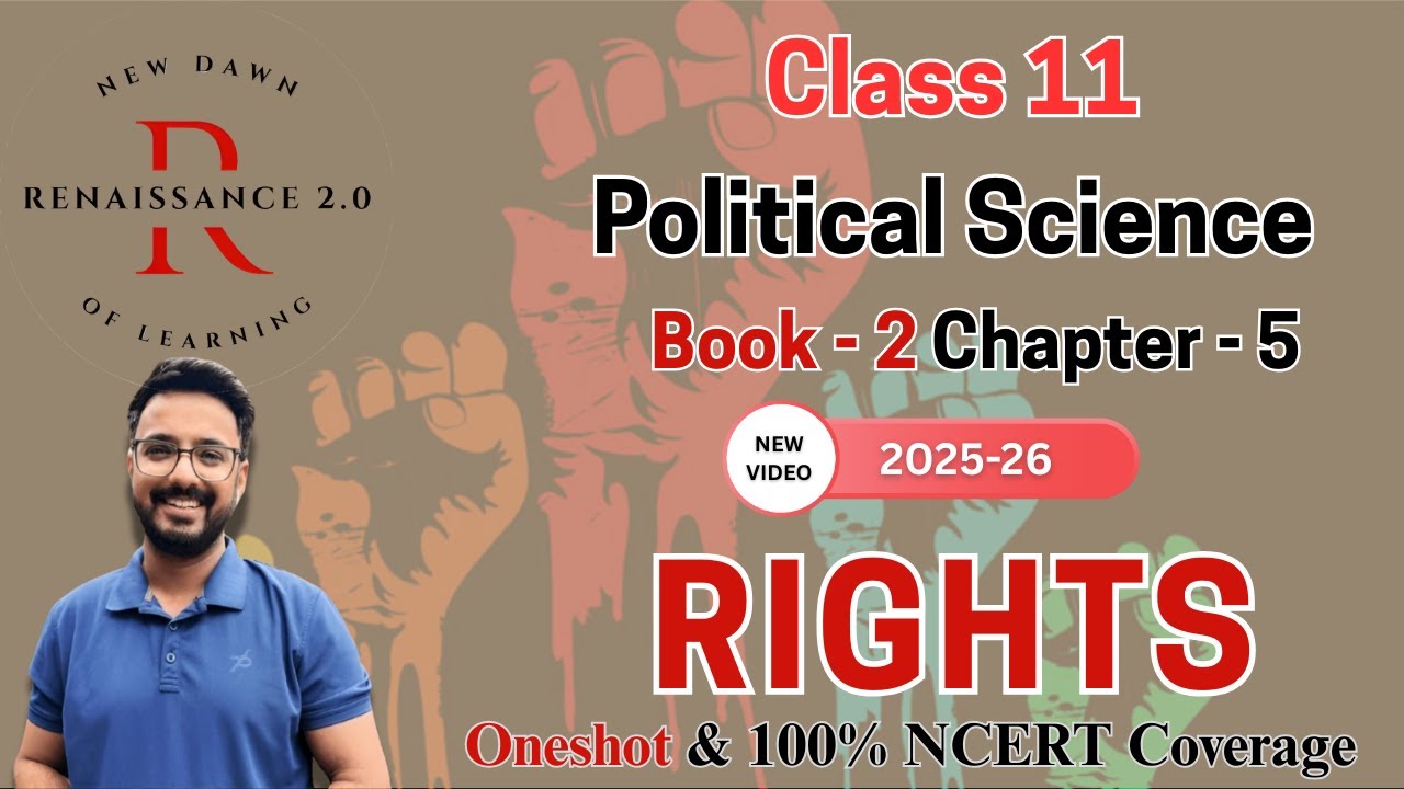Class 11 Political Science Book 2 Ch-5 RIGHTS With Notes | Hindi Explanation