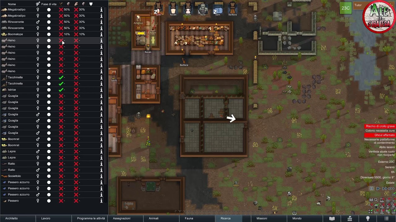 NUDI E' PIU' BELLO... FINCHE' NON ARRIVA L'INVERNO || RIMWORLD gameplay ITA || #1