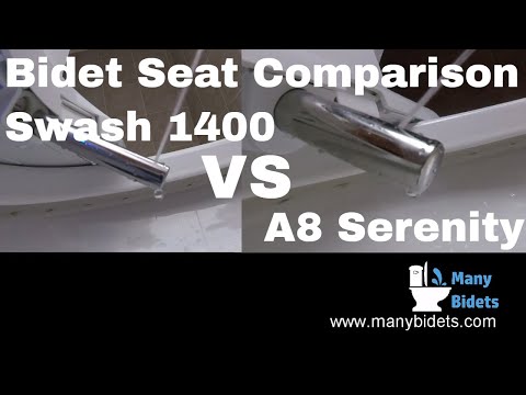 Bio Bidet A8 Serenity VS Brondell Swash 1400 bidet seat nozzle Comparison By Many Bidets