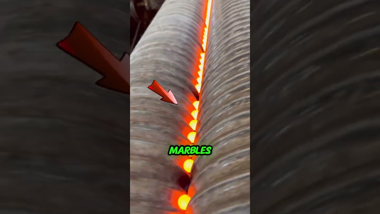 MAKING GLASS MARBLES!!😮😯😲    #machine  #history #facts #science #workers