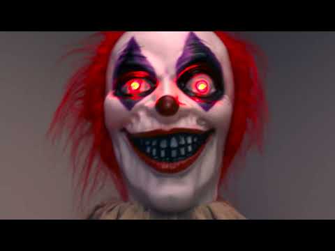Läskig clown 161 cm
