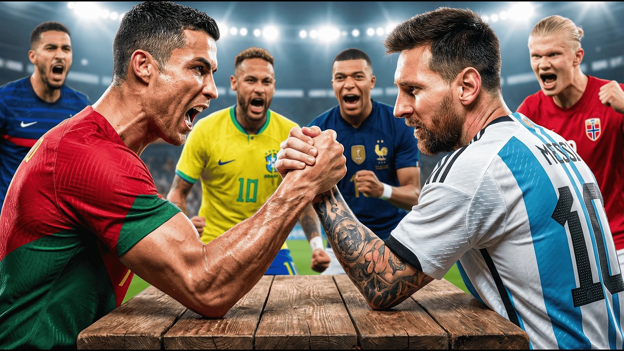 Messi vs Ronaldo Arm Wrestling - From Defeat to Legendary Comeback