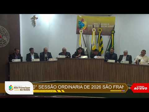 60ª SESSÃO ORDINÁRIA DE 2026 - SÃO FRANCISCO DE GOIÁS