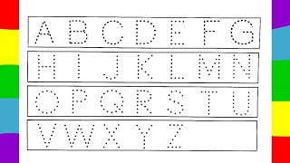 Abc, abcd, tracing Alphabet| Alphabet tracing and colouring
