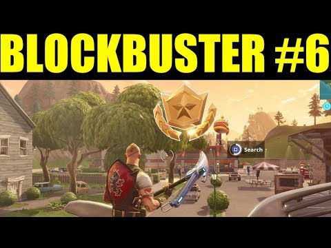 Secret Week 6 Battlestar location! (Blockbuster #6) Fortnite Battle Royale Week 6 Challenges