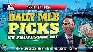MLB DAILY PICKS | THE PROF'S PREDICTIONS FOR TODAY! (April 11th) #mlbpicks