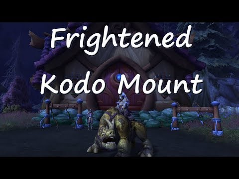 How To Obtain The Frightened Kodo Mount - Secret Darkshore Mount 8.1