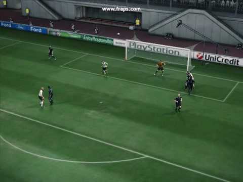 PES 10 Robert Acquafresca goal against Real Madrid