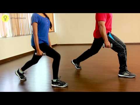 30日目のスクワットチャレンジ～26日目（ダンベルランジスクワット (30 Days Squat Challenge - Day 26th (Dumbbell Lunges Squats))