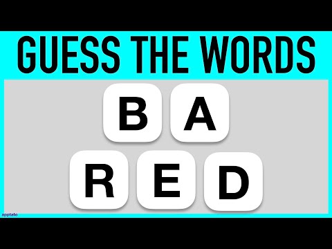 ANAGRAMS WORD GAME #3 - 25 Scrambled Words Guessing Game