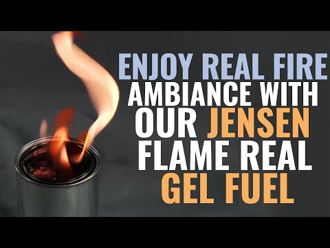 Enjoy Real Fire Ambiance With Our Jensen Real Flame Gel Fuel